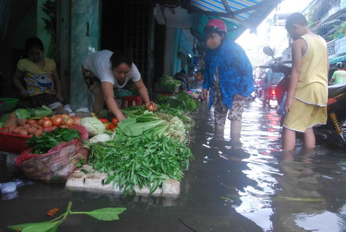 Ngập nước ở Văn Thánh - Bình Thạnh  7