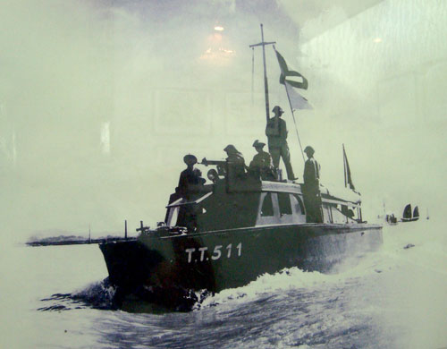 Thủy đội Sông Lô, Bạch Đằng tuần tra bảo vệ vùng biển bằng ca nô TT511 năm 1955 - Ảnh tư liệu