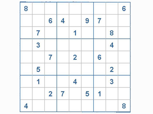 Mời các bạn thử sức với ô số Sudoku 2509 mức độ Khó d