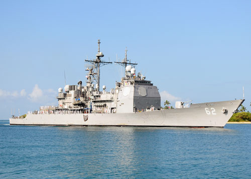 Tuần dương hạm USS Chancellorsville - Ảnh: US Navy