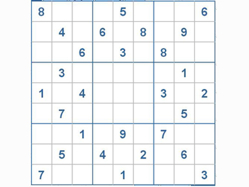 Mời các bạn thử sức với ô số Sudoku 2518 mức độ Khó