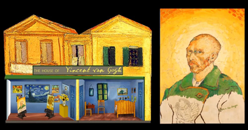 'Giao lưu ảol với Van Gogh - Ảnh: Tổng lãnh sự quán Hà Lan