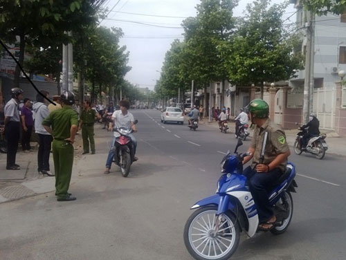 Địa điểm được cho là anh Quân té ngã và tử vong