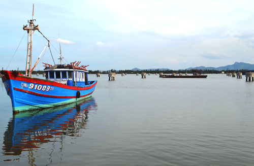 Khu neo đậu An Hòa (Núi Thành) đang cần bảo dưỡng, nạo vét