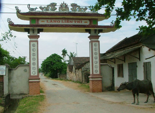 Cổng làng ở Đô Lương