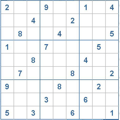 Mời các bạn thử sức với ô số Sudoku 2507 mức độ Khó