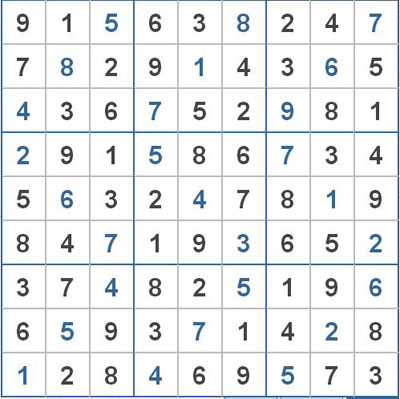 Mời các bạn thử sức với ô số Sudoku 2510 mức độ Rất khó 1