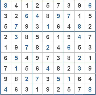 Mời các bạn thử sức với ô số Sudoku 2516 mức độ Khó