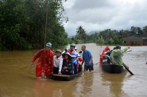 Lụt bất ngờ tại một số huyện ở Bình Định 2