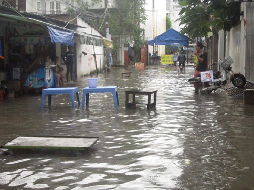 Thành phố Hồ Chí Minh chìm trong biển nước 14