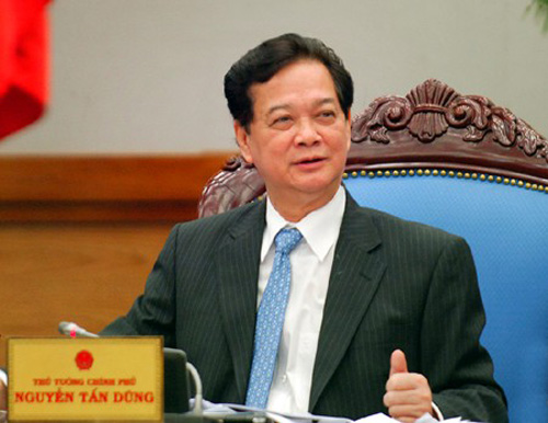 Thủ tướng Nguyễn Tấn Dũng yêu cầu các Bộ, ngành, địa phương quan tâm thực hiện hiệu quả hơn nữa các biện pháp tháo gỡ khó khăn, thúc đẩy sản xuất kinh doanh - Ảnh: VGP/Nhật Bắc