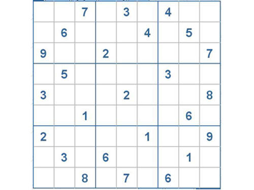 Mời các bạn thử sức với ô số Sudoku 2533 mức độ Khó d