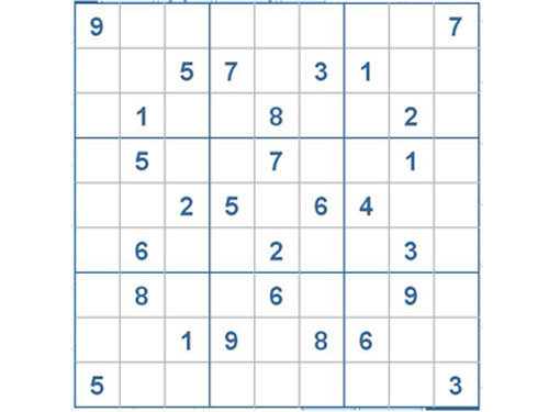 Mời các bạn thử sức với ô số Sudoku 2536 mức độ Khó d