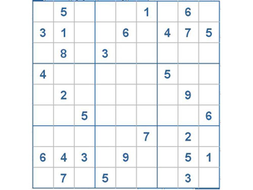 Mời các bạn thử sức với ô số Sudoku 2532 mức độ Khó d