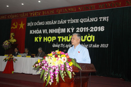Ông Phạm Đức Châu, Trưởng đoàn ĐBQH tỉnh Quảng Trị đăng đàn “giải trình” ý kiến của thường trực HĐND tỉnh d