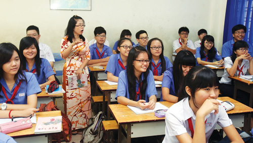 Trường THCS Nguyễn Văn Luông (Q.6, TP.HCM) đã lên kế hoạch ôn thi cụ thể cho học sinh - Ảnh: Đào Ngọc Thạch
