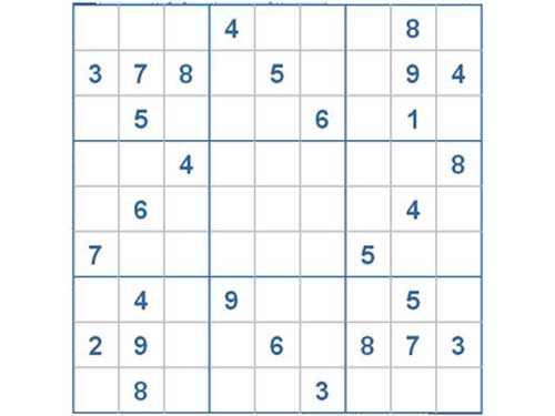Mời các bạn thử sức với ô số Sudoku 2547 mức độ Khó d