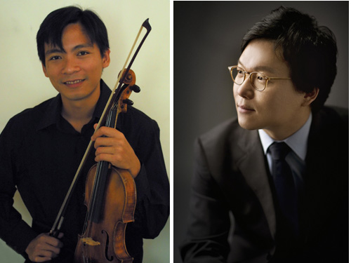 Nghệ sĩ violin Nguyễn Hữu Khôi Nam và nhạc trưởng Park Ji-young - d