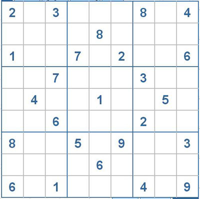Mời các bạn thử sức với ô số Sudoku 2535 mức độ Khó