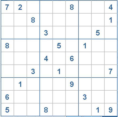Mời các bạn thử sức với ô số Sudoku 2546 mức độ Khó