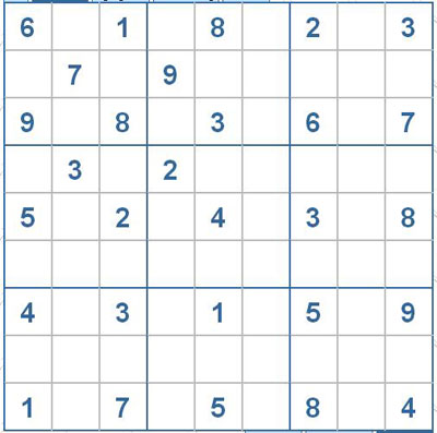 Mời các bạn thử sức với ô số Sudoku 2552 mức độ Rất khó 1