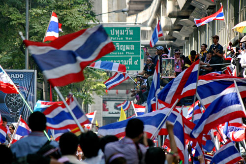 Cảnh sát Thái chưa bắt lãnh đạo phe biểu tình 4