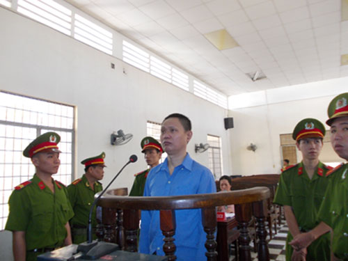 Bị cáo Zhu Yin Xiang tại phiên tòa sơ thẩm
