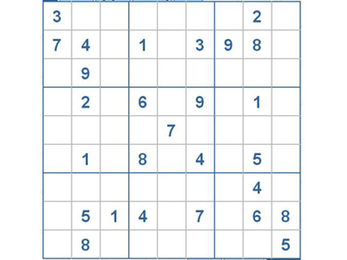 Mời các bạn thử sức với ô số Sudoku 2246 mức độ Khó