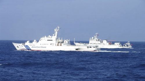 Tàu tuần duyên Nhật kè tàu hải giám Trung Quốc gần Senkaku/Điếu Ngư