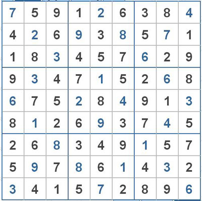 Mời các bạn thử sức với ô số Sudoku 2244 mức độ Rất khó 1