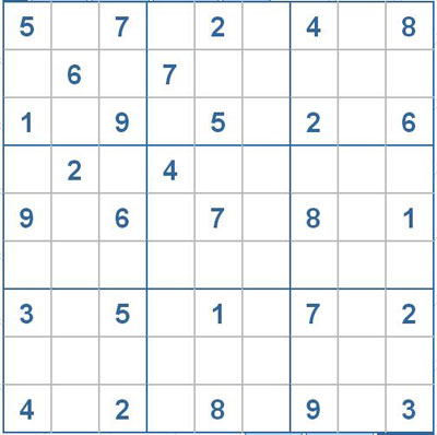Mời các bạn thử sức với ô số Sudoku 2247 mức độ Khó
