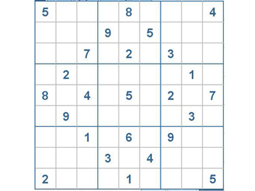 Mời các bạn thử sức với ô số Sudoku 2261 mức độ Khó