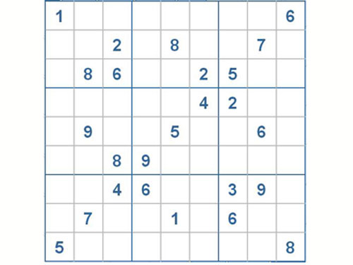 Mời các bạn thử sức với ô số Sudoku 2267 mức độ Khó