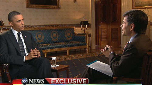Tổng thống Obama trong cuộc trả lời phỏng vấn của ABC News vào ngày 13.3 