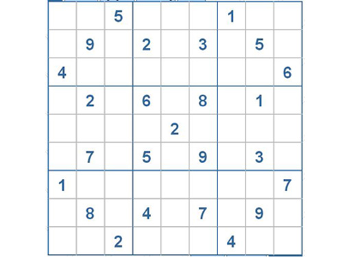 Mời các bạn thử sức với ô số Sudoku 2270 mức độ Khó