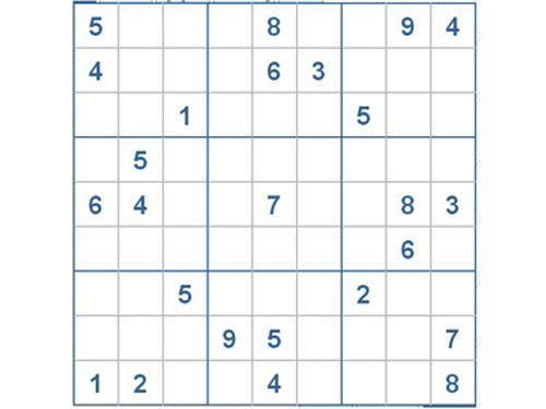 Mời các bạn thử sức với ô số Sudoku 2281 mức độ Khó