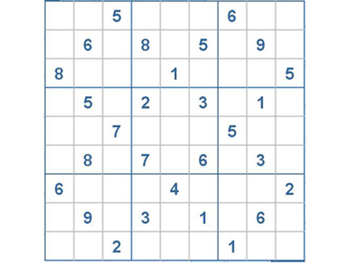 Mời các bạn thử sức với ô số Sudoku 2284 mức độ Khó