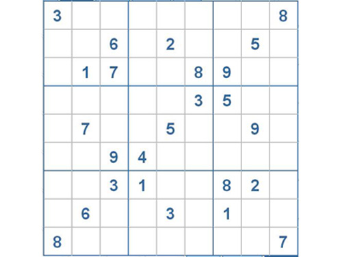 Mời các bạn thử sức với ô số Sudoku 2286 mức độ Rất Khó