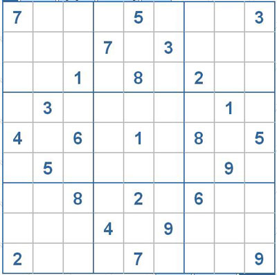 Mời các bạn thử sức với ô số Sudoku 2259 mức độ Khó