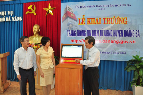 Ra mắt trang thông tin điện tử UBND huyện Hoàng Sa