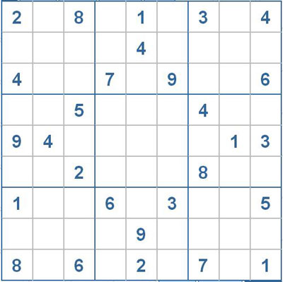 Mời các bạn thử sức với ô số Sudoku 2271 mức độ Khó
