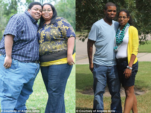 Đồng vợ đồng chồng giảm 225 kg
