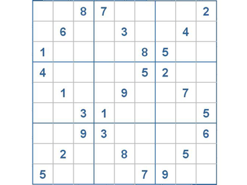 Mời các bạn thử sức với ô số Sudoku 2292 mức độ Khó