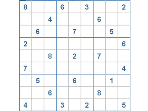 Mời các bạn thử sức với ô số Sudoku 2301 mức độ Khó