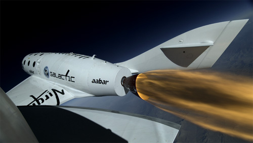 Hình ảnh chụp từ clip quay cảnh SpaceShipTwo vượt bức tường âm thanh