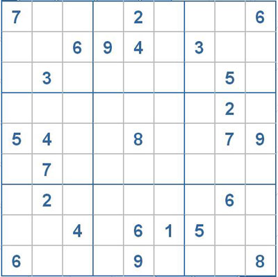 Mời các bạn thử sức với ô số Sudoku 2296 mức độ Khó