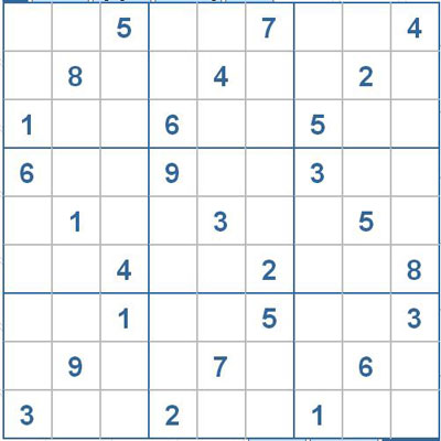 Mời các bạn thử sức với ô số Sudoku 2302 mức độ Khó
