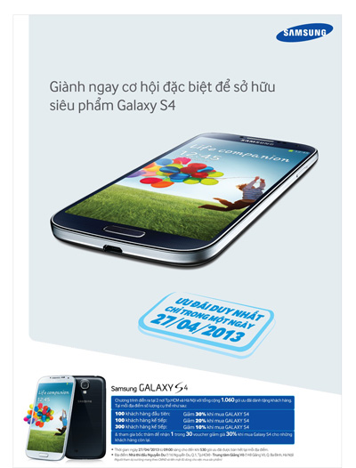 Galaxy S4 chính thức ra mắt tại Việt Nam
