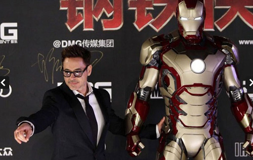 Người Sắt Robert Downey Jr quảng bá phim Iron Man 3 tại Trung Quốc