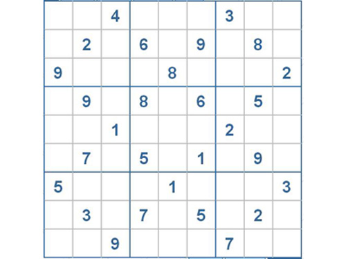 Mời các bạn thử sức với ô số Sudoku 2326 mức độ Khó